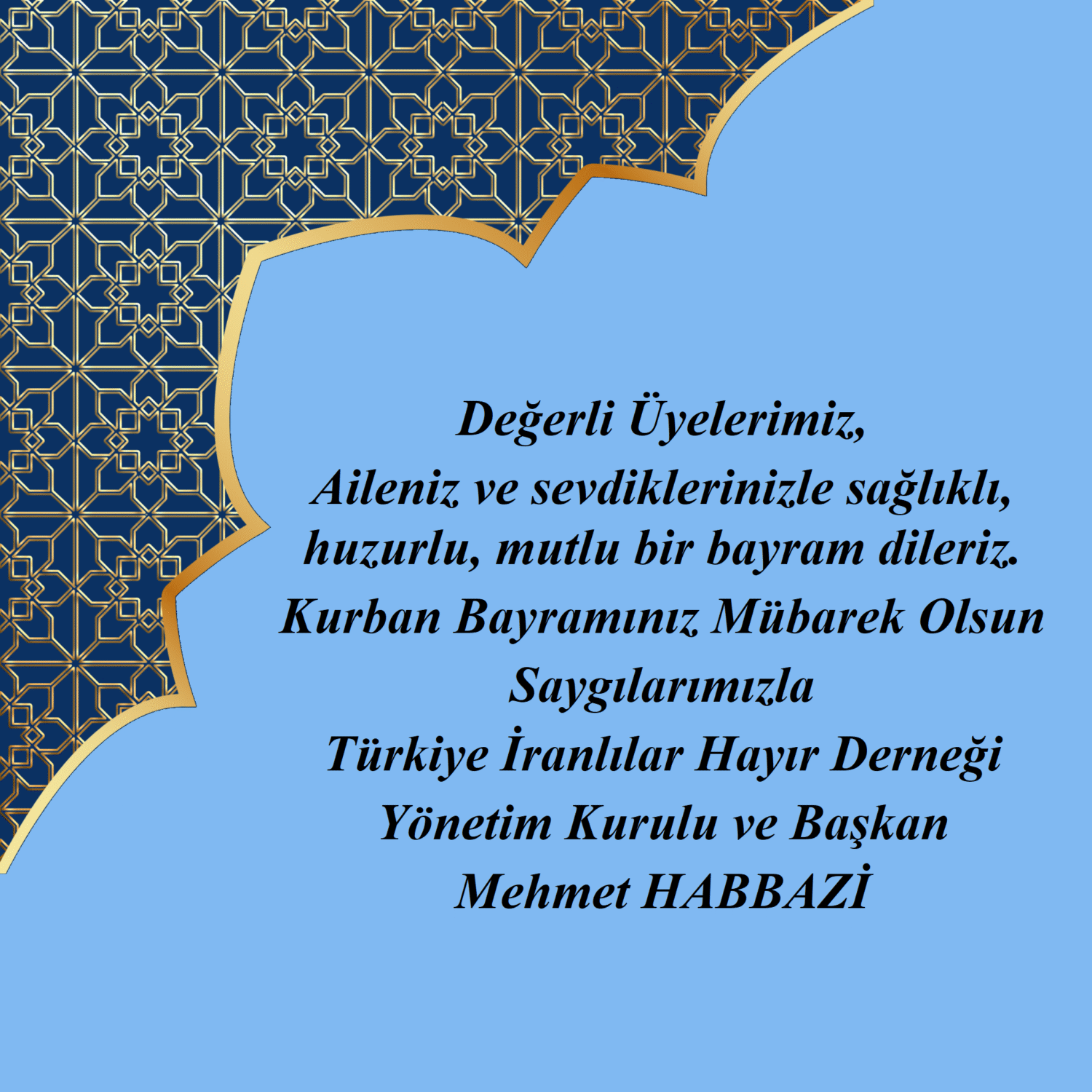 KURBAN BAYRAMINIZ MUBAREK OLSUN